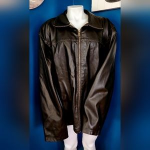 New Mens Jacket Vintage Lee Dungarees  Faux Leather Sherpa New W/out Tag 2XL XXL